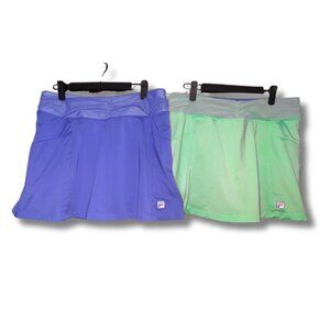 2 Fila Pickleball Skorts / Tennis Skorts Medium, Pack of 2 athletic skorts